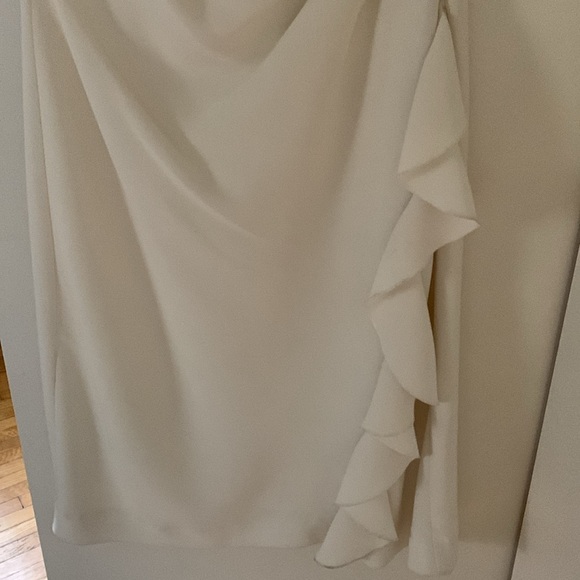 TAHARI Arthur S Levine White Sleeveless Cocktail Dress - Picture 4 of 7